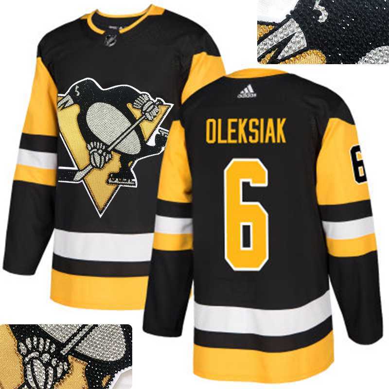 Penguins #6 Oleksiak Black Glittery Edition Adidas Jersey,We sell and wholesale Penguins #6 Oleksiak Black Glittery Edition Adidas Jersey on line form chian!